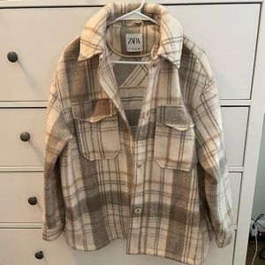 Zara Plaid Shacket